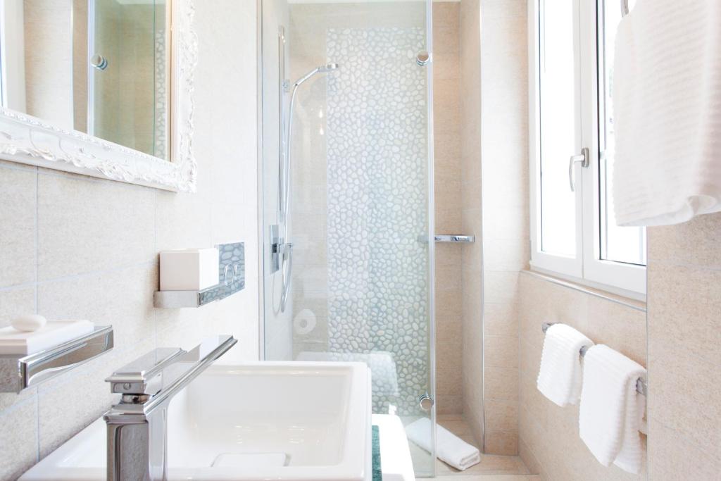 Koupelna v ubytování Boutique Hotel Villa Sarnia