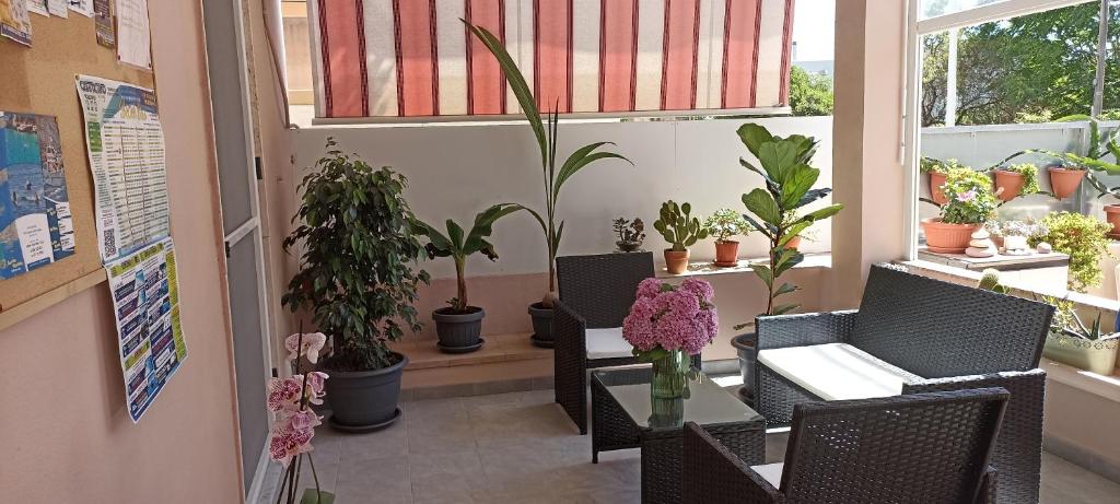 Posezení v ubytování B&B Alghero Reina