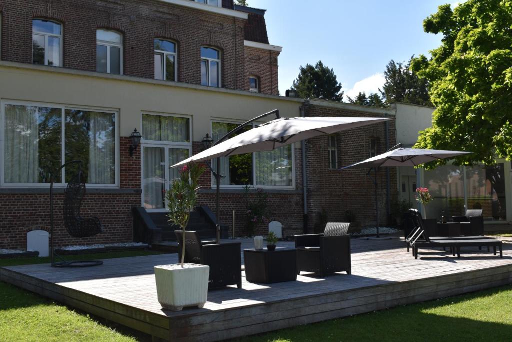 Zahrada ubytování Logis Manoir de Fourcy