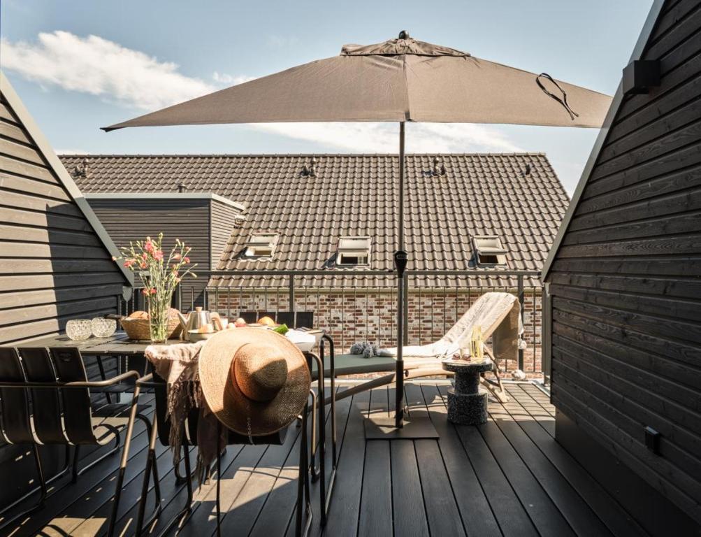 Balkón nebo terasa v ubytování LUCIES PLACE Kellenhusen