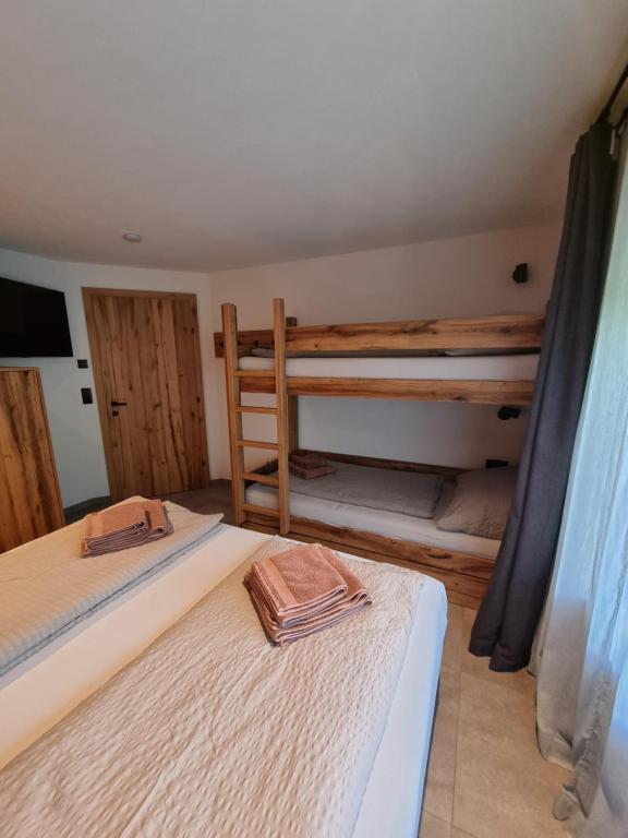 Posteľ alebo postele v izbe v ubytovaní Kaiser Traum Appartement