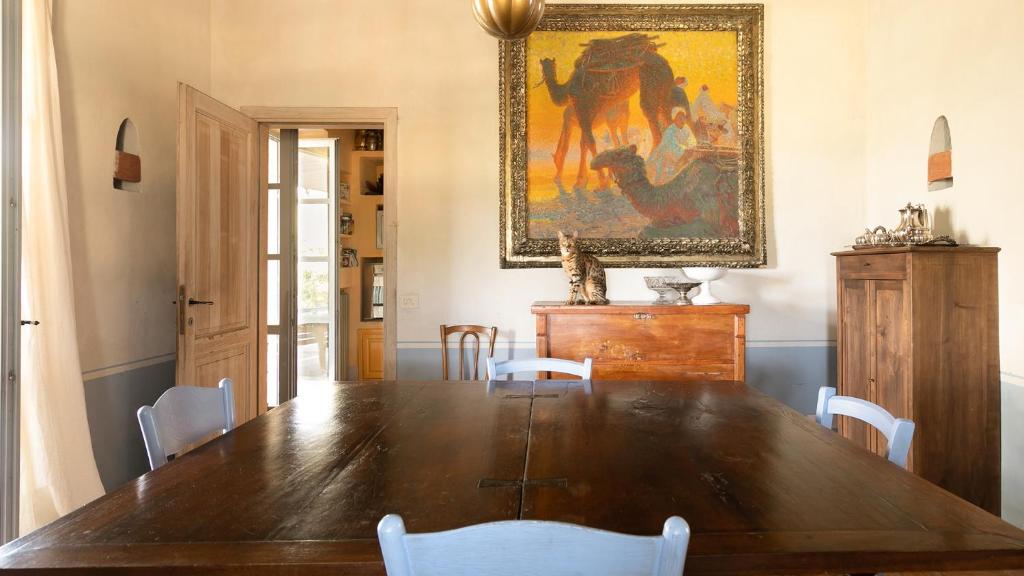 A seating area at Tenuta Colle Sala - Country House & Suite "The Villa"