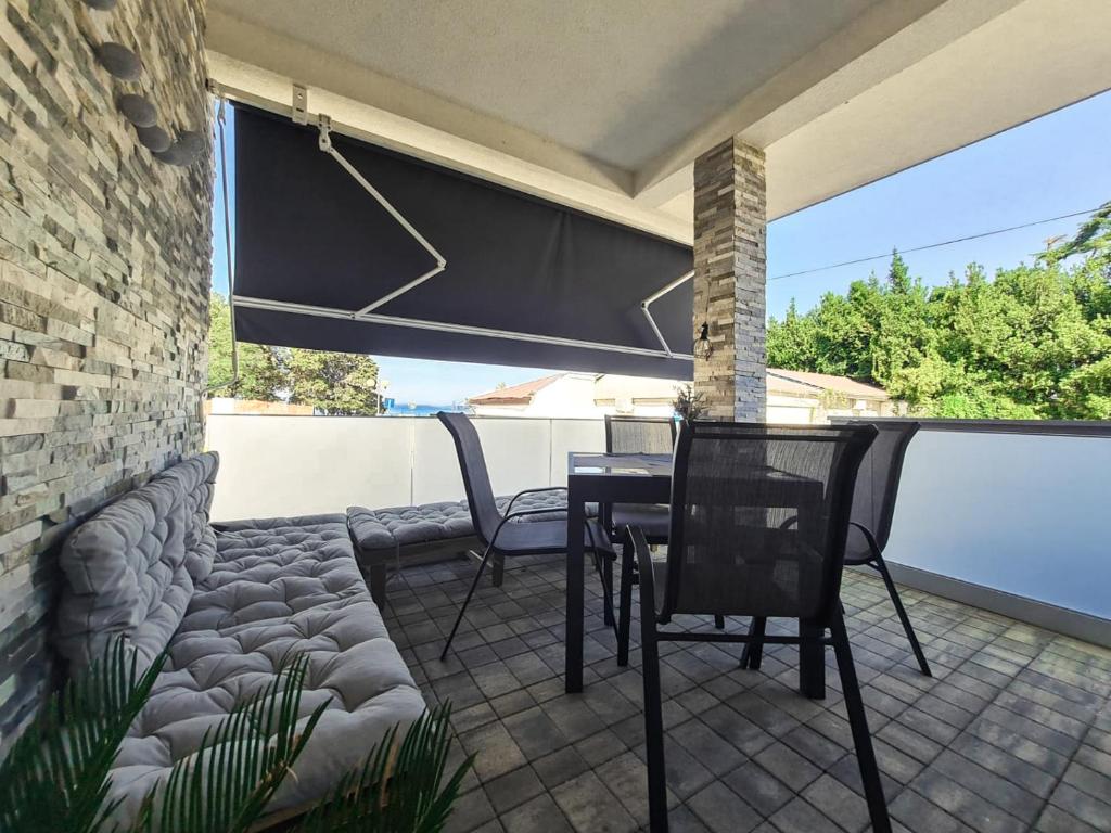 Balkón alebo terasa v ubytovaní Rosemarie Beach Suites Zadar