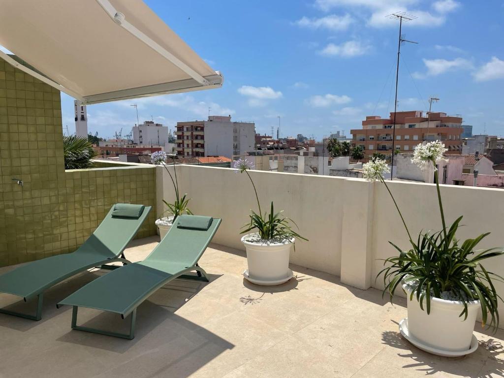 Balkón nebo terasa v ubytování Teide Rooms