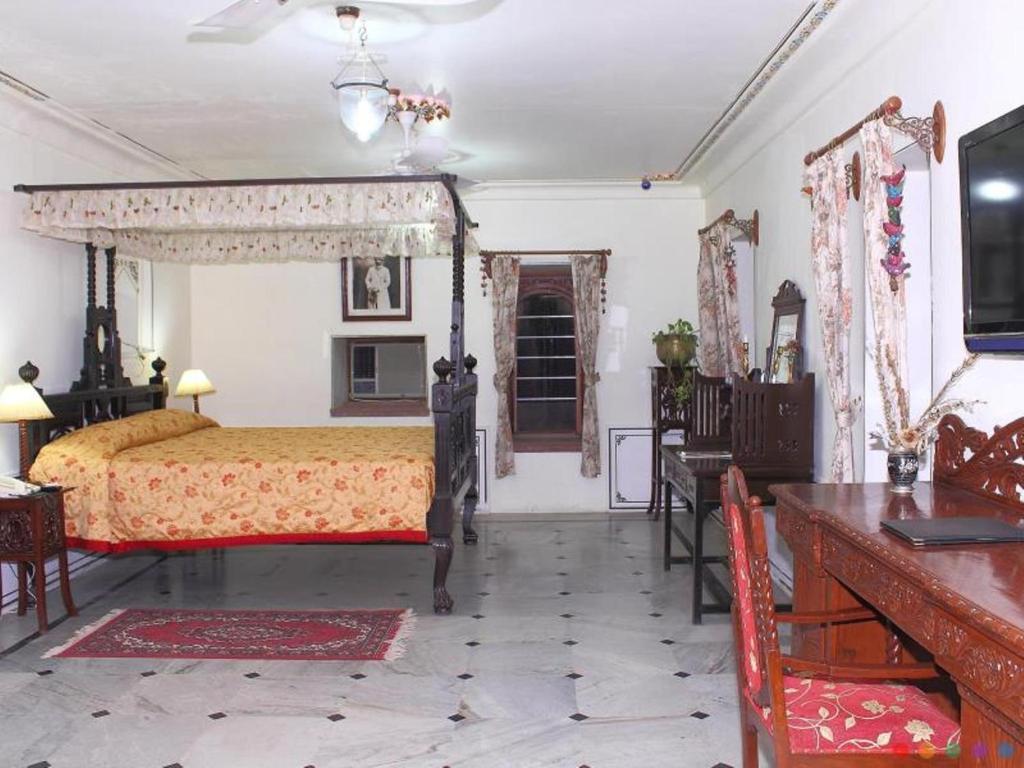 Posezení v ubytování Hotel Pushkar Palace