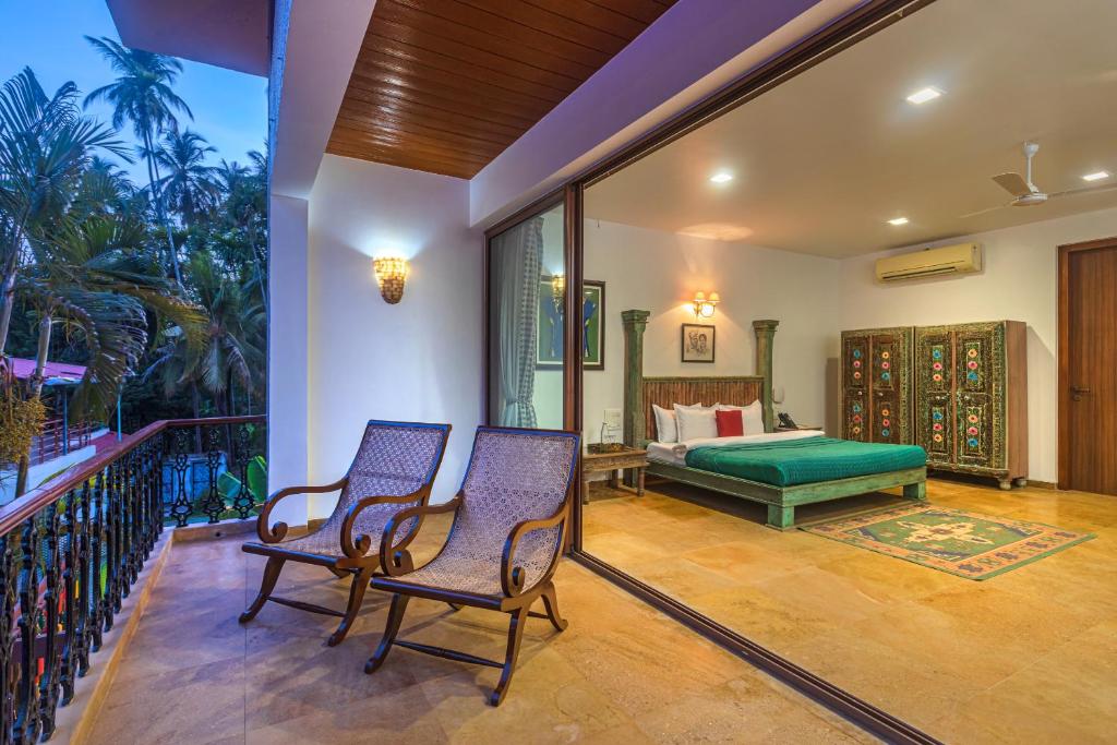 Fotografie z fotogalerie ubytování Saffronstays Casa Del Palms, Alibaug - luxury pool villa with chic interiors, alfresco dining and island bar v destinaci Alibag