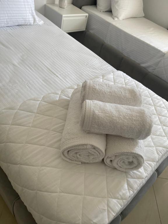 Postel nebo postele na pokoji v ubytování Hotel Mane