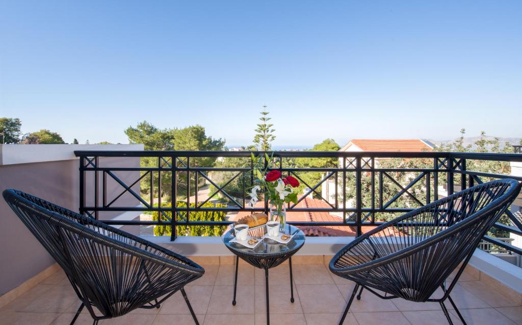 Balkon lub taras w obiekcie Artdeco Luxury Suites