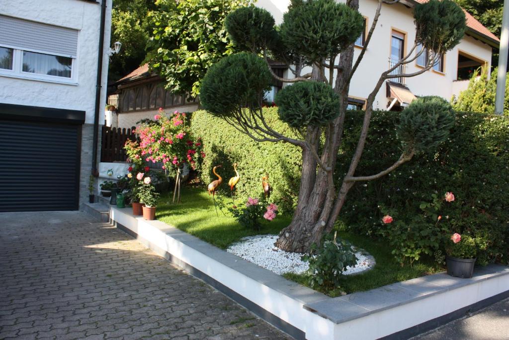 Taman di luar Ferienwohnung im Grünen