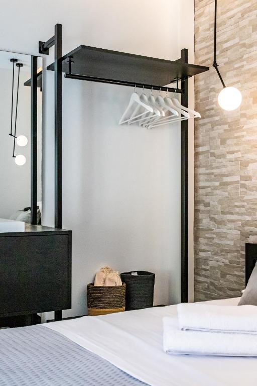 Postel nebo postele na pokoji v ubytování AGNONTAS LUXURY VILLAS