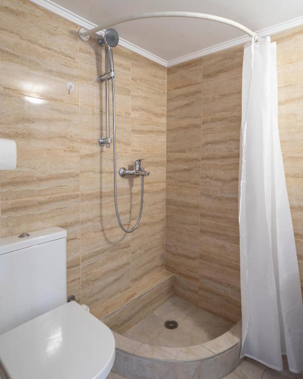 A bathroom at Penthouse in the heart of Athens / Koukaki area