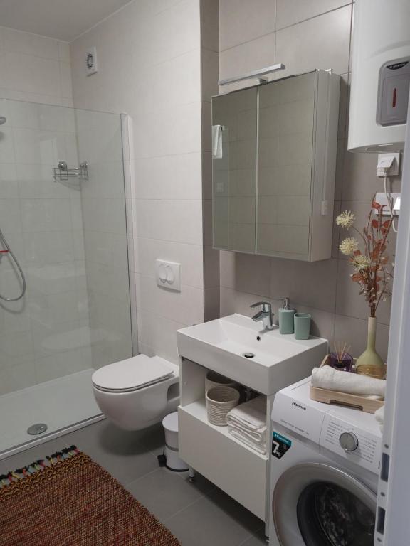 Koupelna v ubytování Apartment Kiara