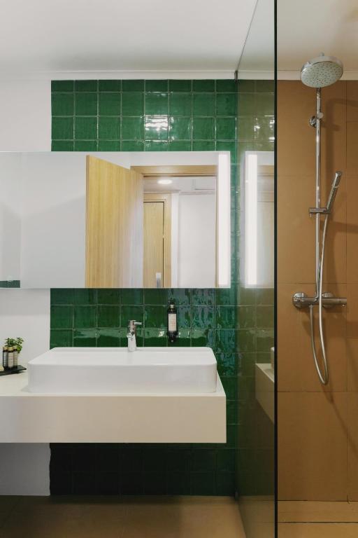Koupelna v ubytování Hotel Ponta Delgada