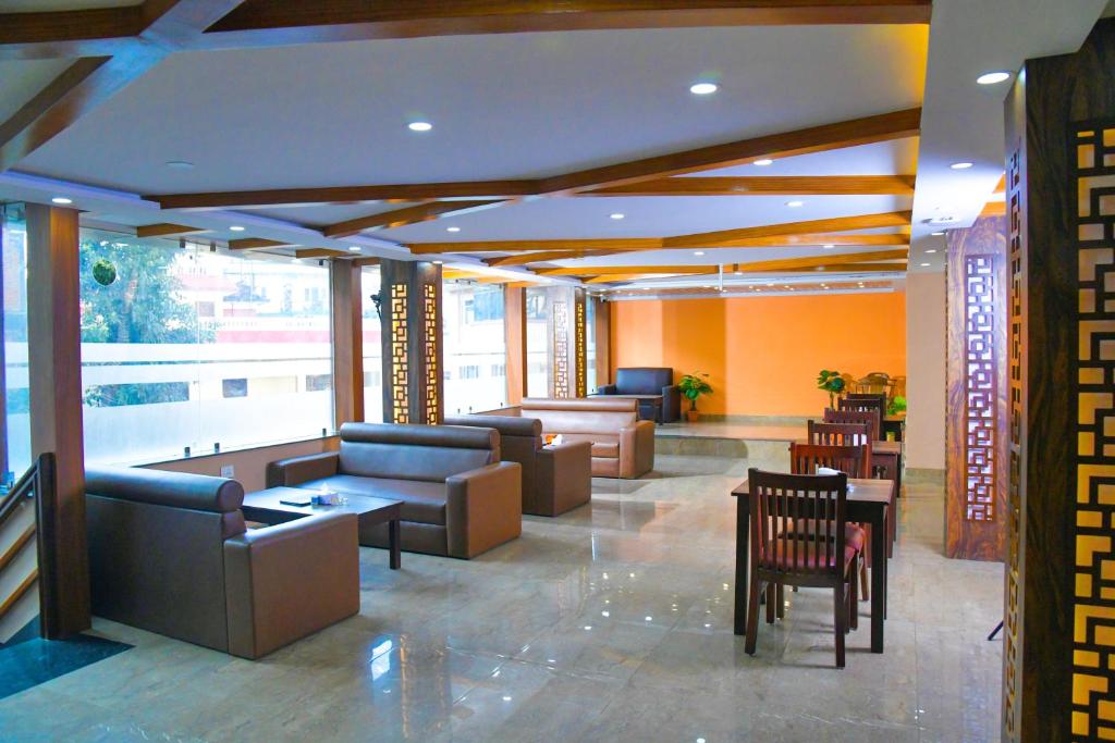 Posezení v ubytování Hotel Airport Deepshree