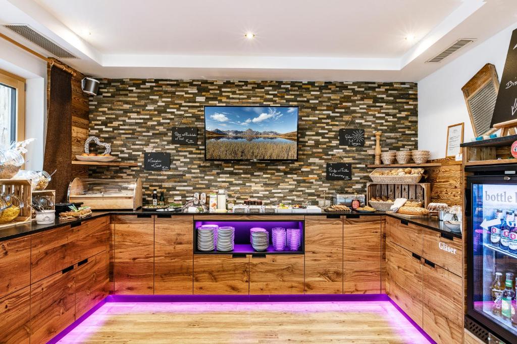 Kuchyň nebo kuchyňský kout v ubytování Hochjochstöbli B&B Alpine Easy Stay