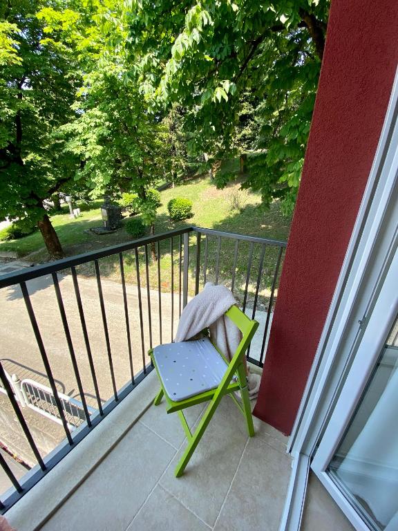 Balkón nebo terasa v ubytování Studio apartment Stazion with free parking