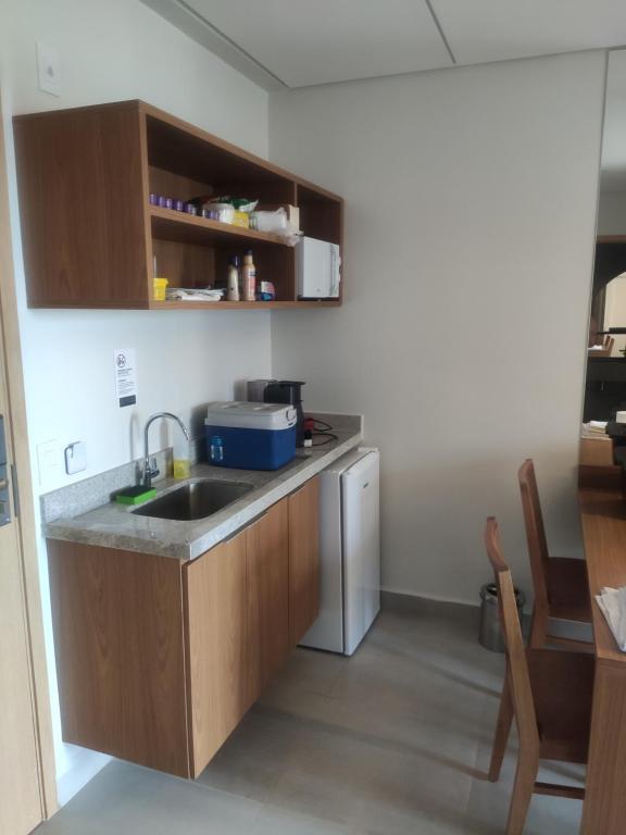 Kuchyň nebo kuchyňský kout v ubytování Salinas Premium Resort Torre 01