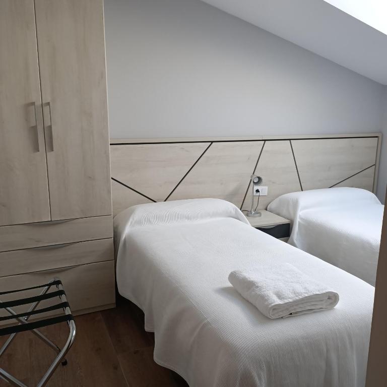 Cama o camas de una habitación en Los Casares