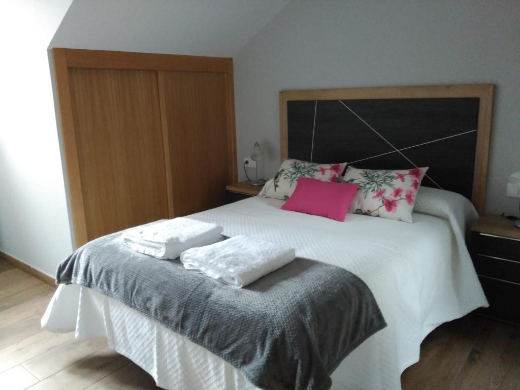 Cama o camas de una habitación en Los Casares