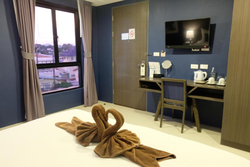 TV a/nebo společenská místnost v ubytování The Seens Hotel