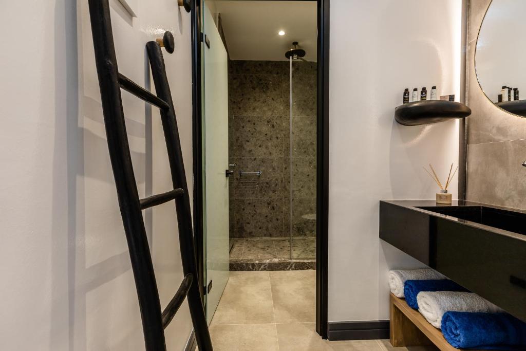 Koupelna v ubytování Vineyard Exclusive Suites