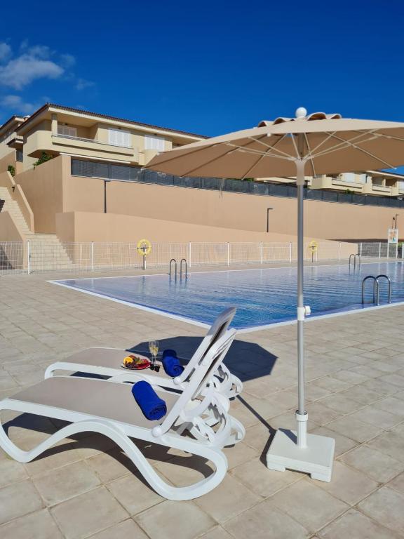 Bazén v ubytování Casa del Sol nebo v jeho okolí