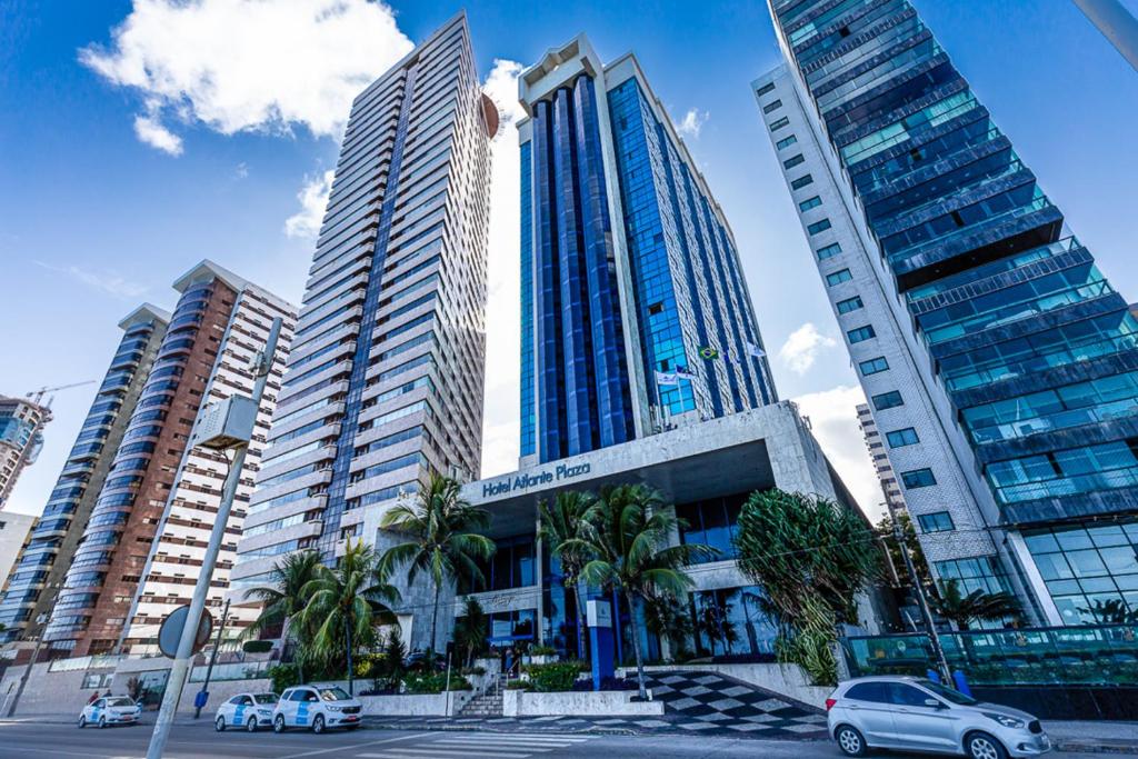 a city street with tall buildings and tall buildings at Hotel Atlante Plaza in Recife