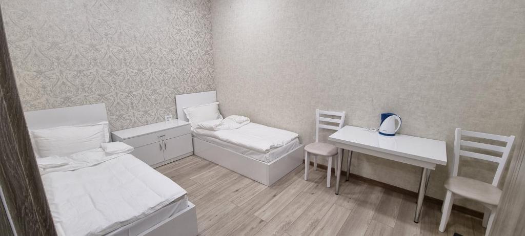 Letto o letti in una camera di Sonya