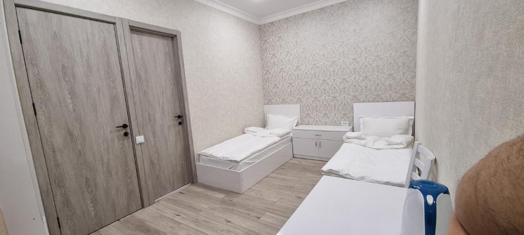 Letto o letti in una camera di Sonya