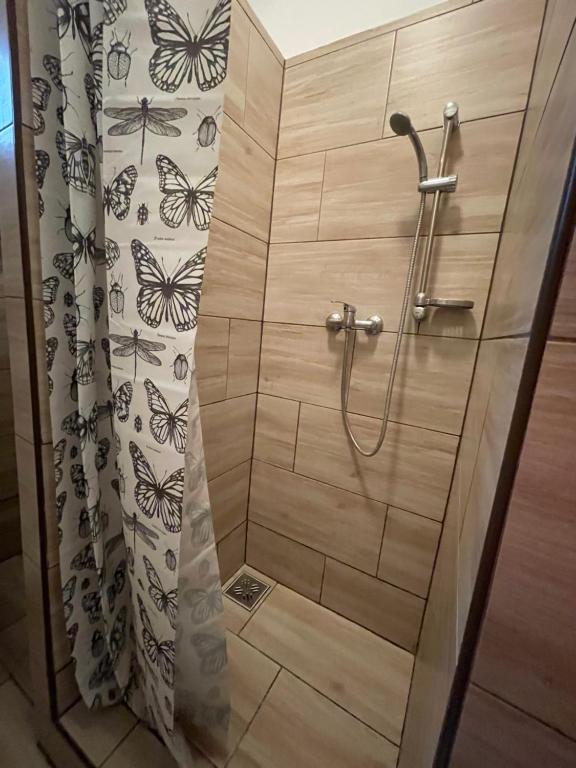 Kúpeľňa v ubytovaní Smeraldo Apartmanok Siófok