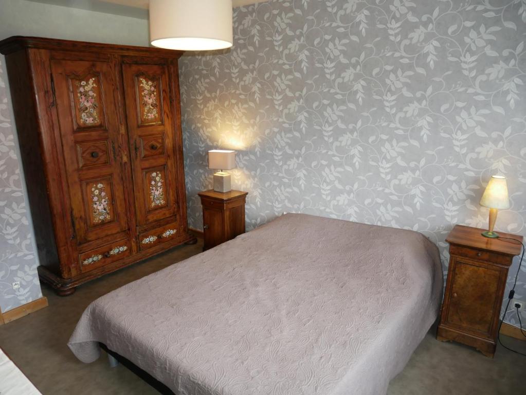 Postel nebo postele na pokoji v ubytování Appartement Sur La Route des Vins d'Alsace