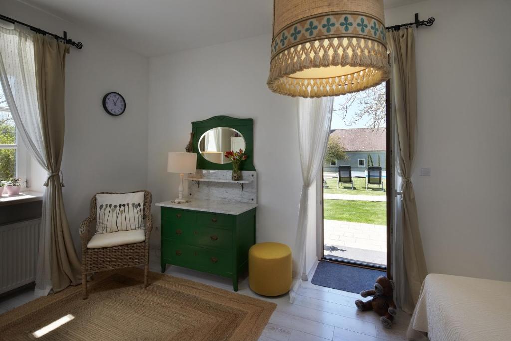 Postel nebo postele na pokoji v ubytování D4 Apartments Dörgicse