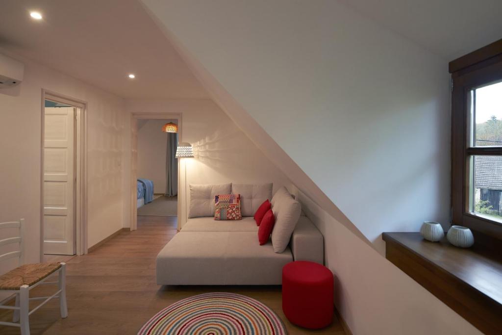Posezení v ubytování D4 Apartments Dörgicse