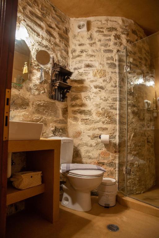 Kúpeľňa v ubytovaní Archontiko Stamou