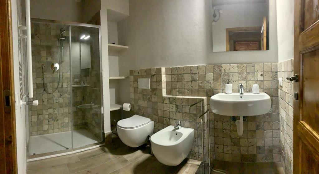 Kúpeľňa v ubytovaní Agriturismo Fonte Belvedere