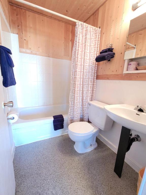 Koupelna v ubytování Shannon Motel