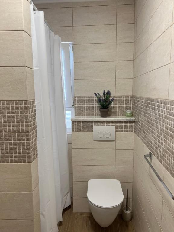 Koupelna v ubytování Apartmani Pernjak
