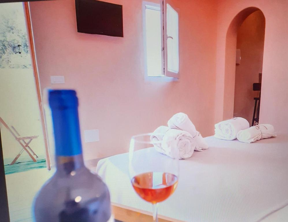Postel nebo postele na pokoji v ubytování BIANCA LAMIA Ostuni