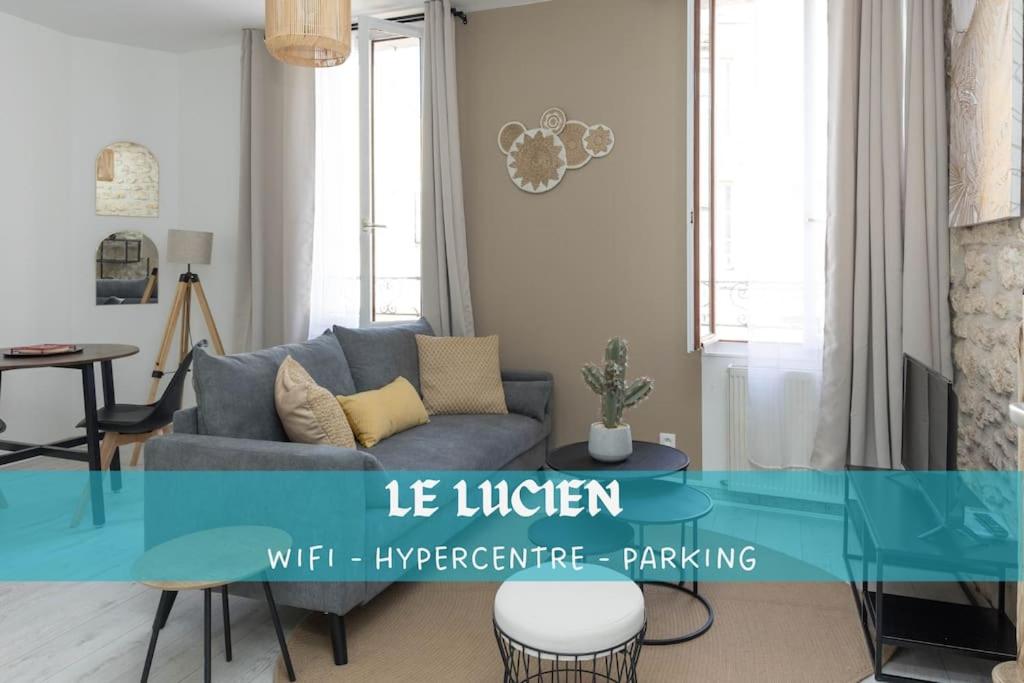 Posezení v ubytování LE LUCIEN Eco-Appart'Hôtel - Angouleme - Centre - Wifi - Parking privé - Classé 4 étoiles
