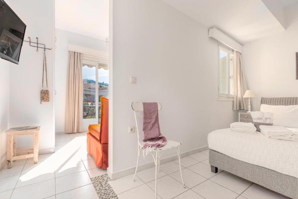 Letto o letti in una camera di Arolithos