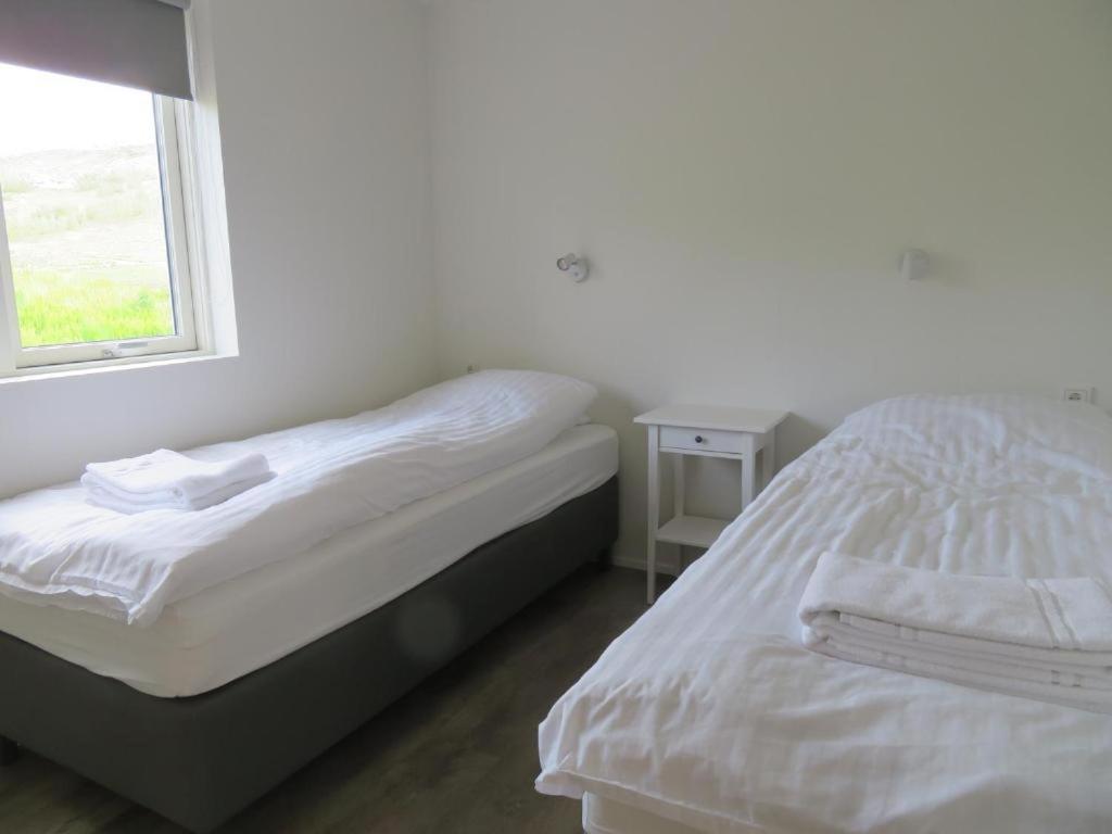 Postel nebo postele na pokoji v ubytování Mosas cottages