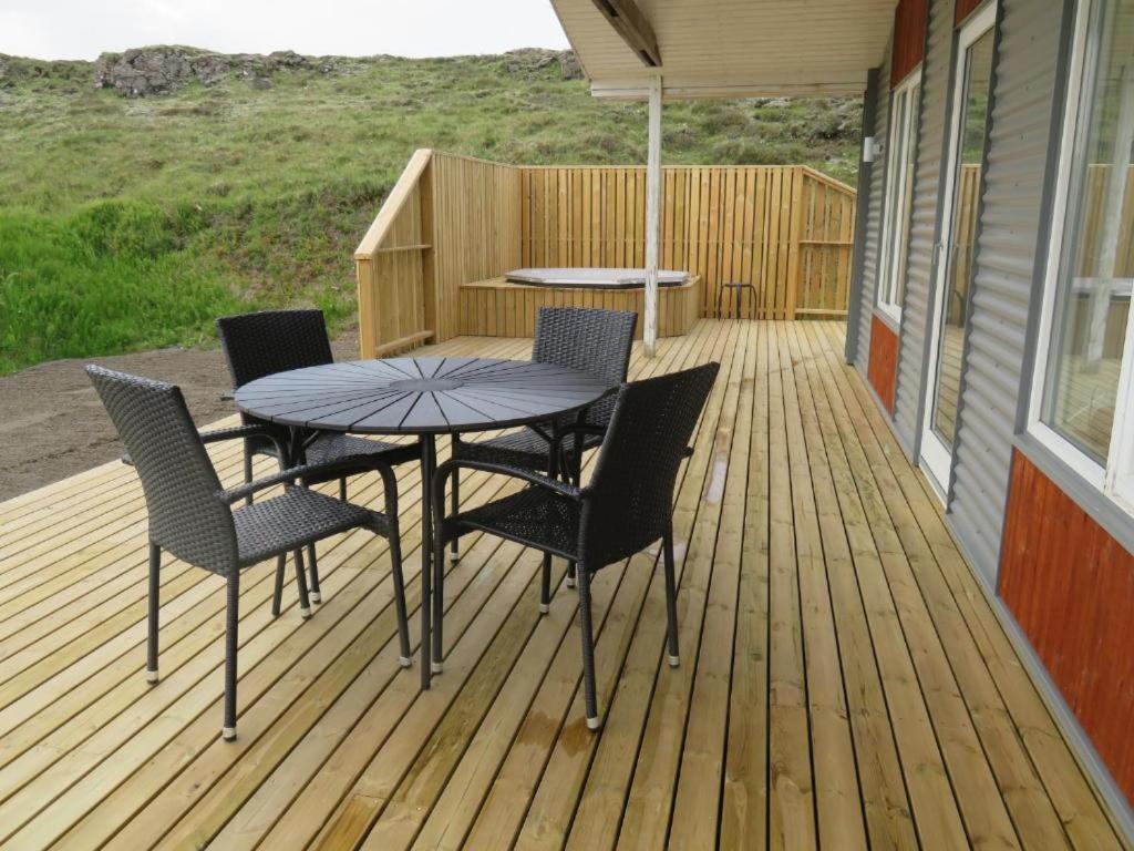 Balkón nebo terasa v ubytování Mosas cottages