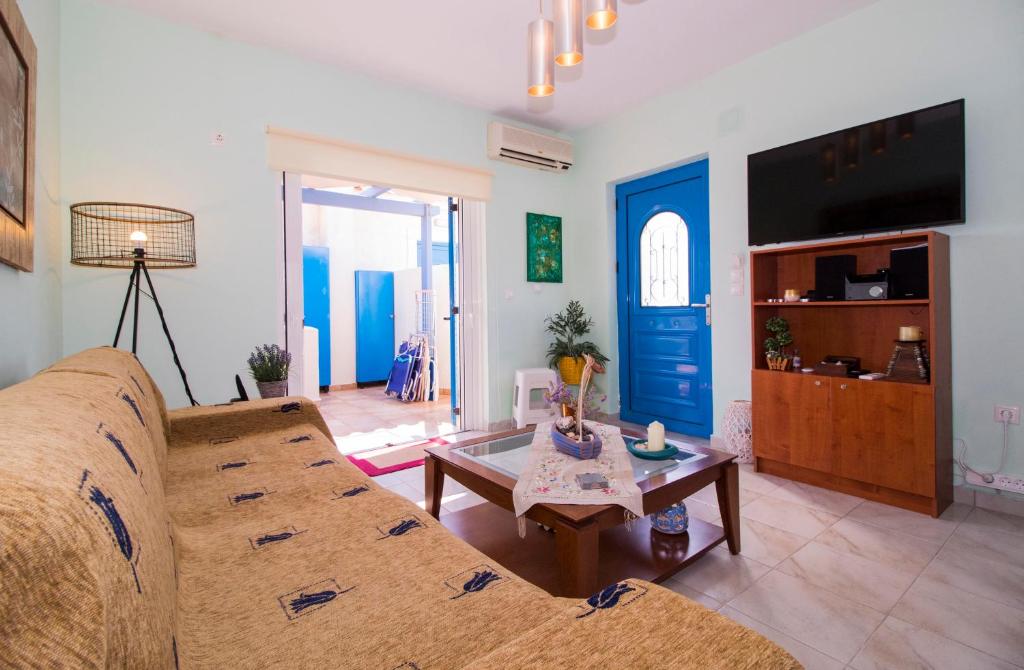 A television and/or entertainment centre at Laconian Collection ''Le Bleu Infini''