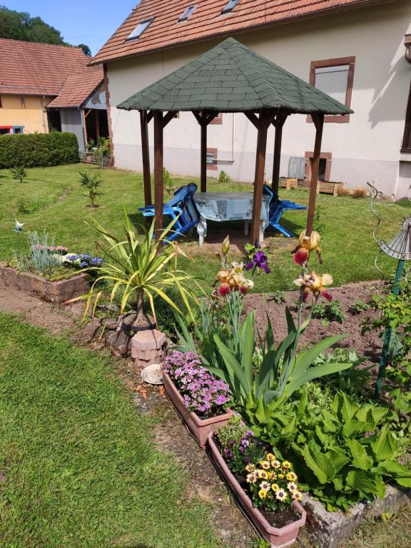Zahrada ubytování Gîte Hecker Alsace
