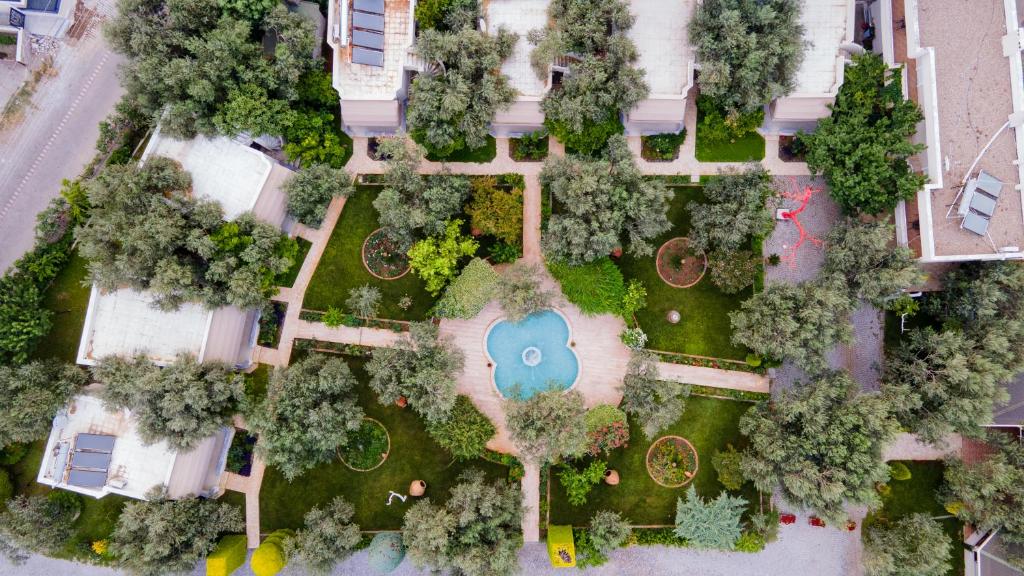 A bird's-eye view of Gurel Garden House