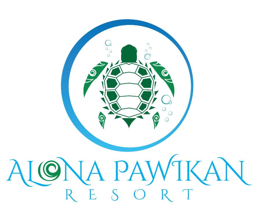 een schildpad in een cirkellogo bij Alona Pawikan in Panglao