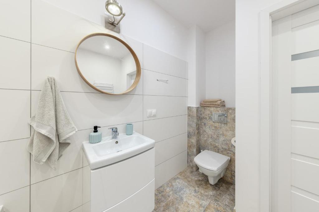 Kúpeľňa v ubytovaní Open Lakes Apartamenty Giżycko