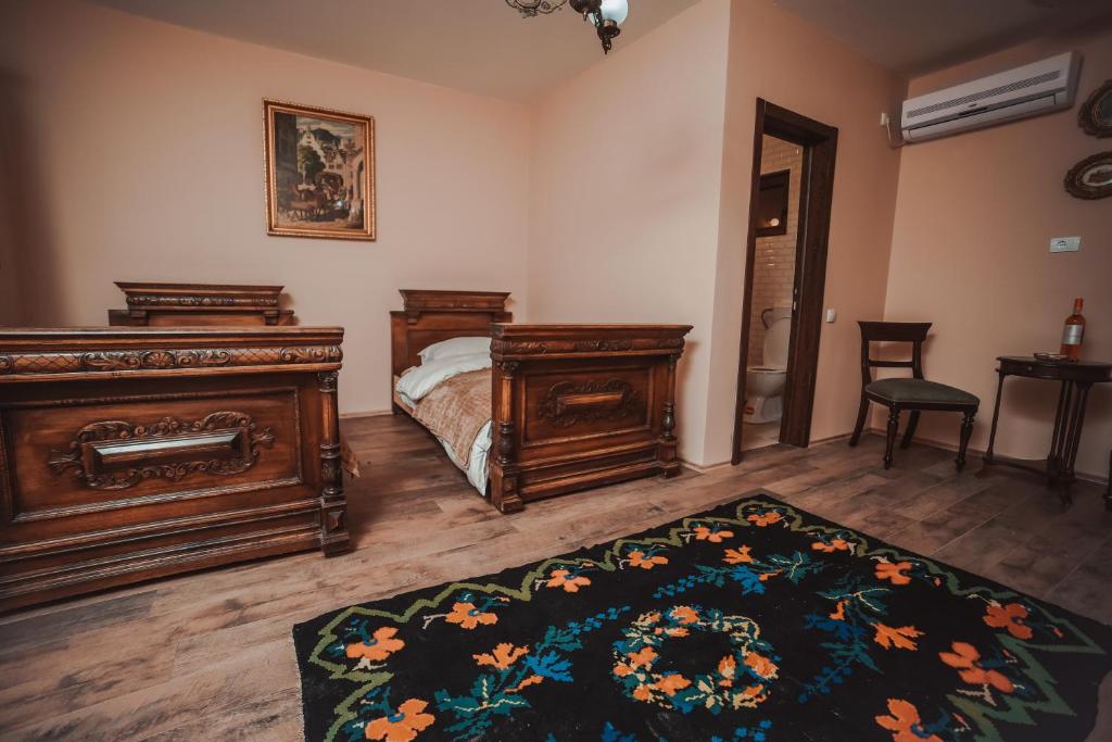 Postel nebo postele na pokoji v ubytování Villa 1880