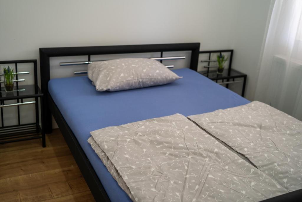 Postel nebo postele na pokoji v ubytování Pension Ahnatal