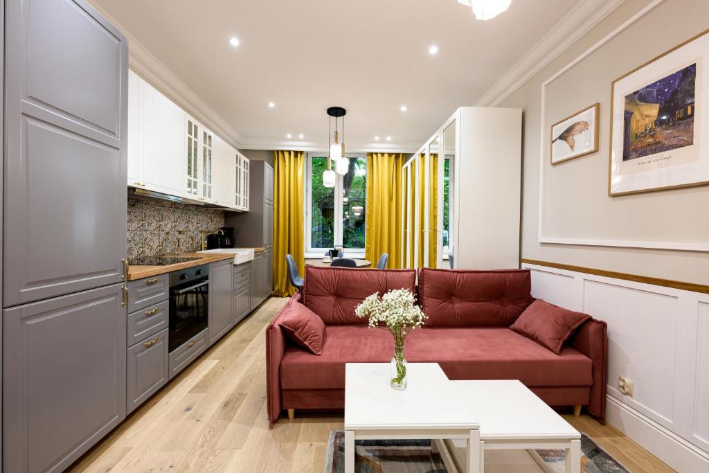 Kuchyňa alebo kuchynka v ubytovaní Native Apartments Nowowiejska 9